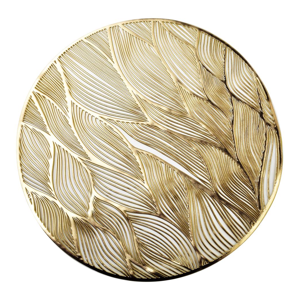 Platzdeckchen MANDY H. 38 cm gold Produktbild 