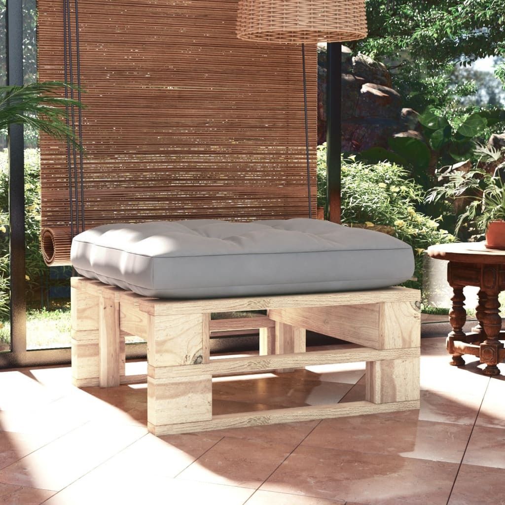 The Living Store Garten-Paletten-Hocker Imprägniertes Kiefernholz