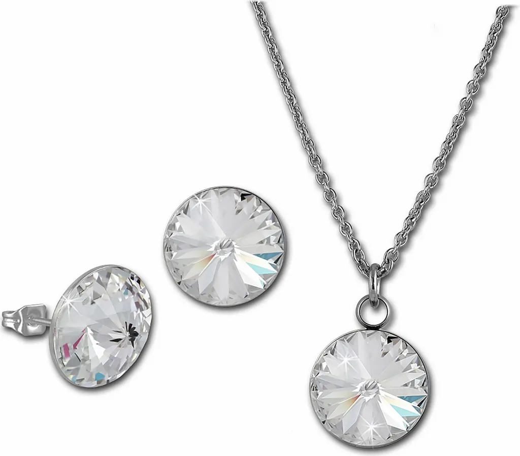 Set Gioielli Amello ESSS04W Acciaio Inossidabile Bianco per Donna