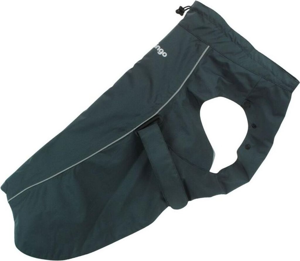 Regenmantel für Hunde Red Dingo Perfect Fit Schwarz 25 cm