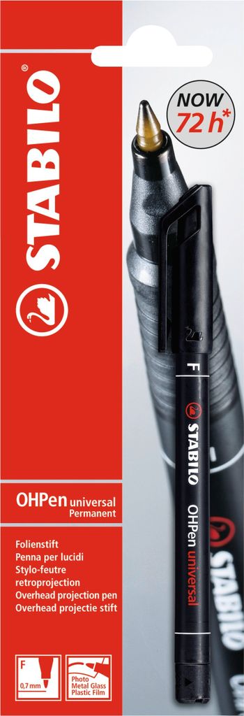 Folienstift - STABILO OHPen universal - permanent fein - Einzelstift - schwarz