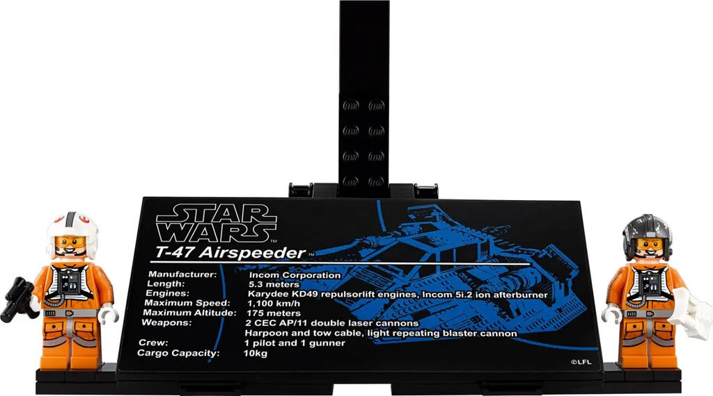 Snowspeeder Star Wars avec Harpon Mobile et Canons Laser - Modèle Gris