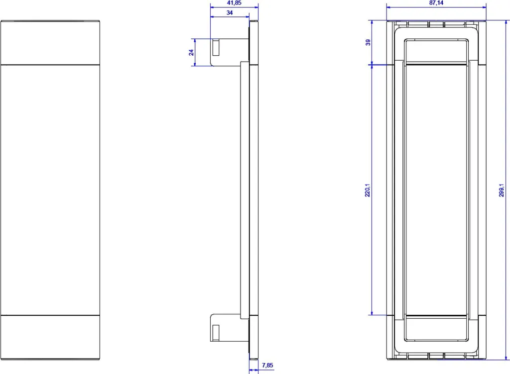 Bloc Multiprise Design en Aluminium Noir Bachmann 915.028 pour Bureau