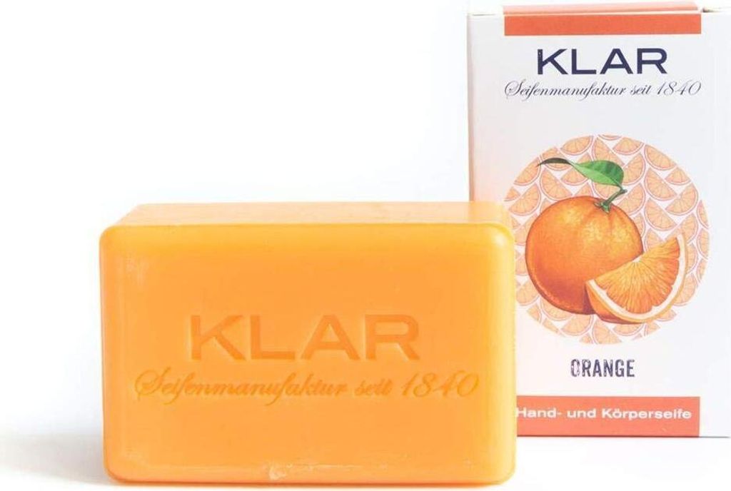 Klar Seifen Orangenseife 100g, Cosmos , palmölfrei, für normale Haut