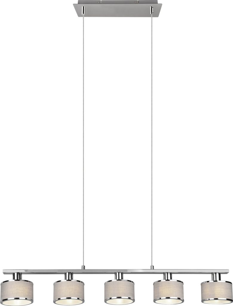 Lampa wisząca KAPRUN srebrno-odcienie srebra 5xE14x28W Zdjęcie produktu 