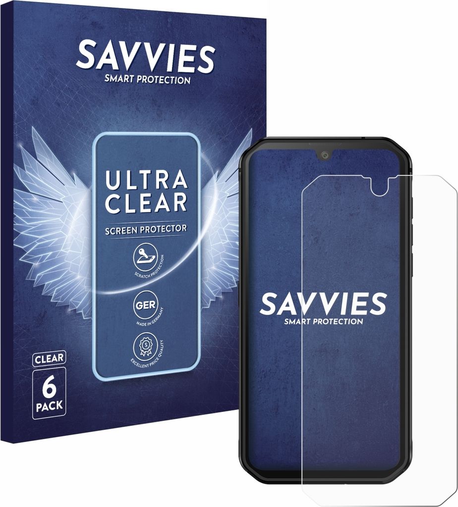 6x Für Blackview BV9900E Schutzfolie Savvies Displayschutz Produktbild 