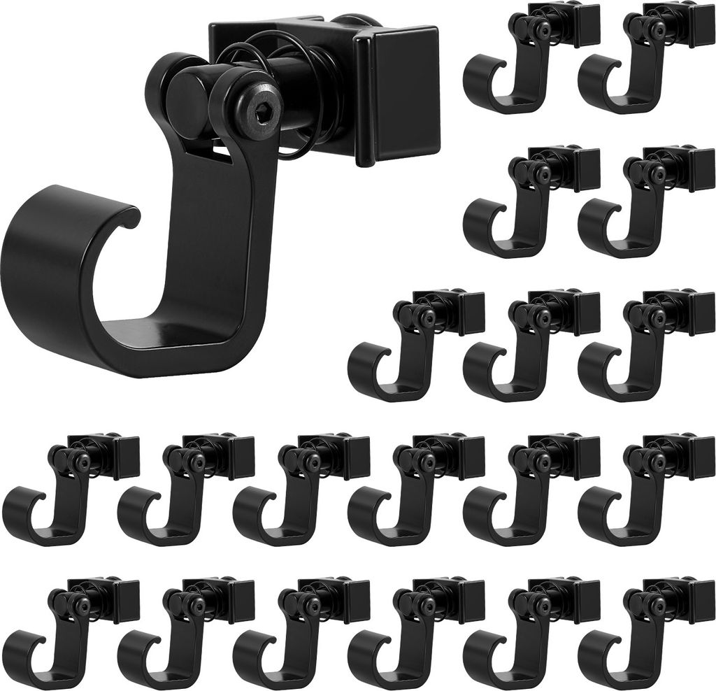Clanmacy Single Fitting mit Haken für Airlineschiene Endbeschlag Endfittinge Zurrschiene 20 Stück