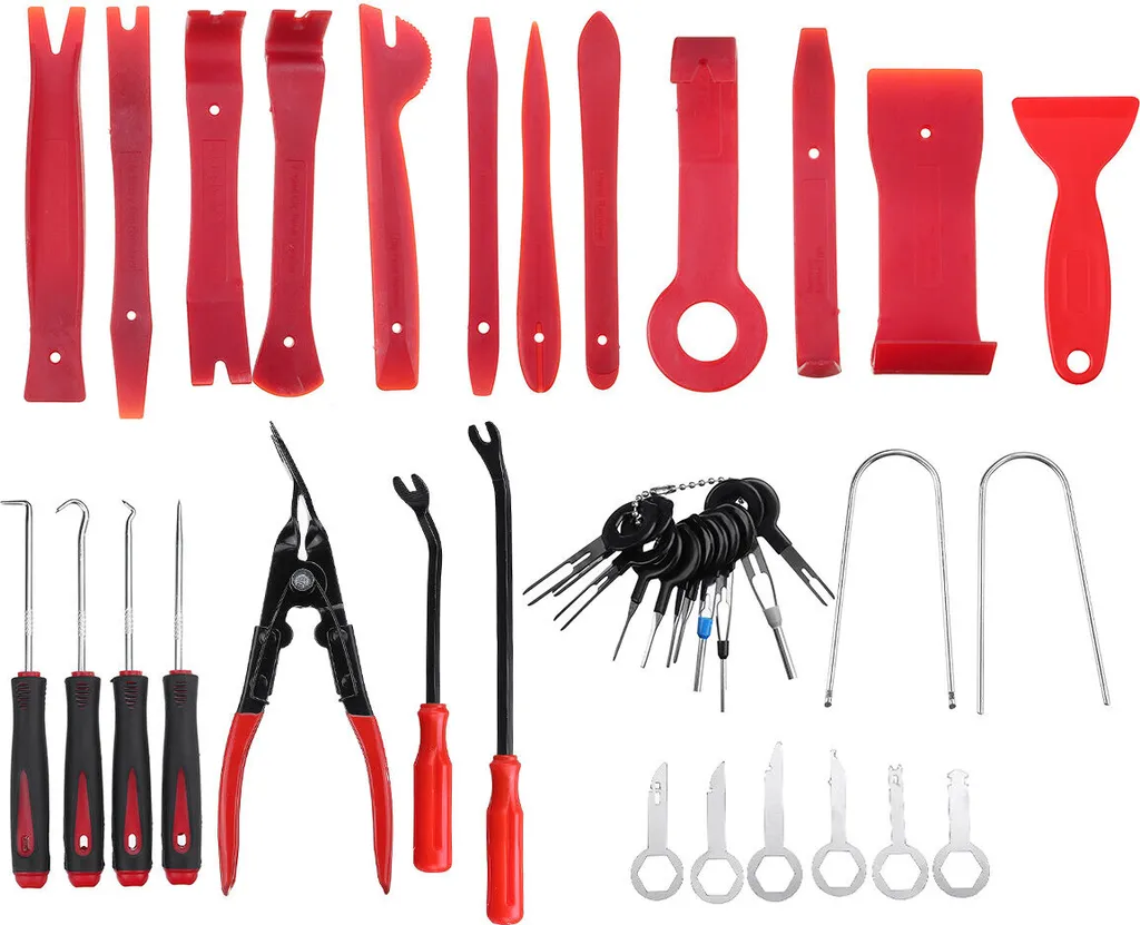 Kit 13 Strumenti Rimozione Autoradio e Pannelli Auto - No Graffi!