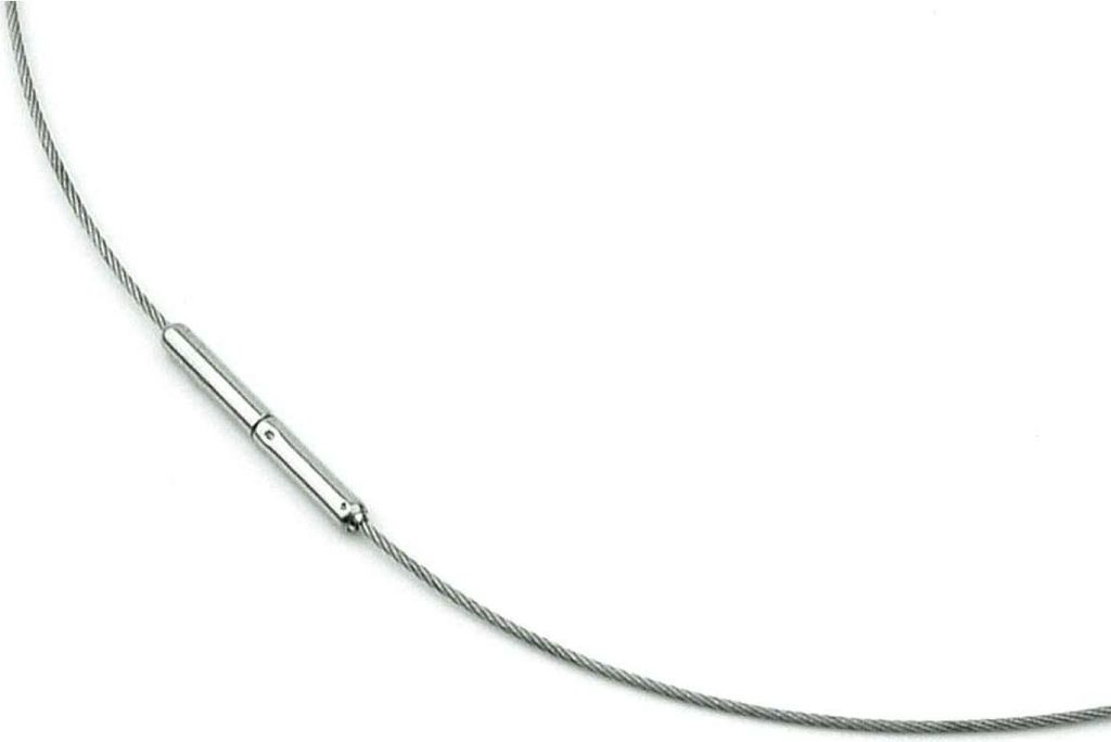 Boccia Titanium 0802-0150 Damen Collier Titan Silber 50 cm Produktbild 