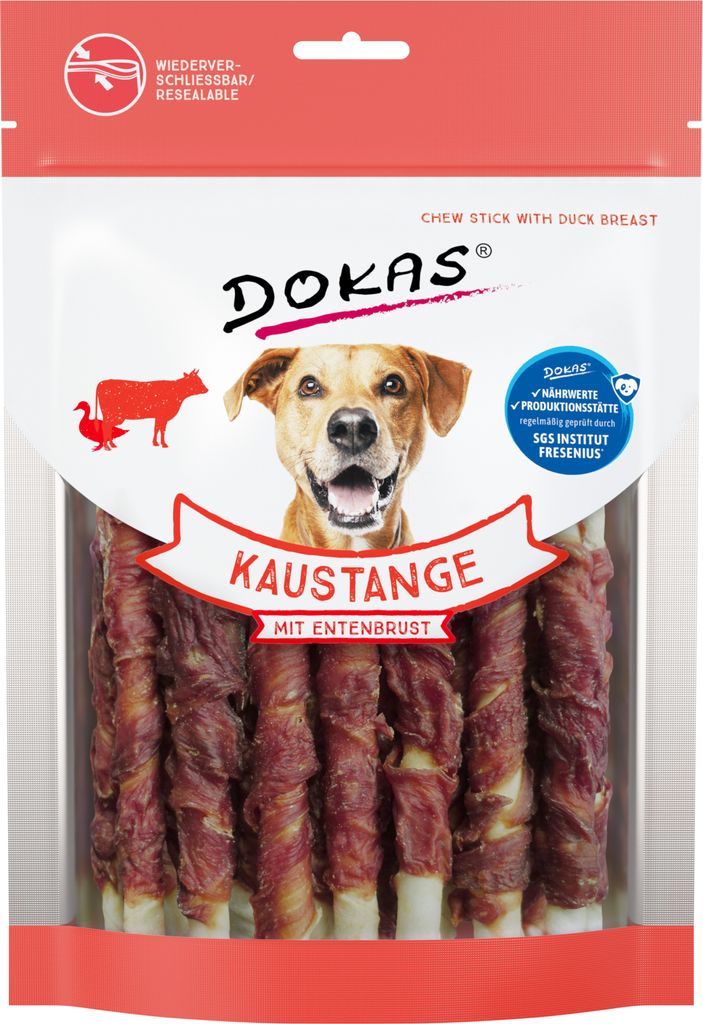 Dokas pałeczki do żucia z piersią kaczki 200g Zdjęcie produktu 