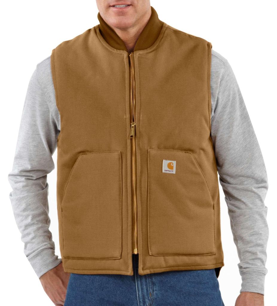 Carhartt V01 Insulated Rib Collar Weste Braun M Herren Produktbild 