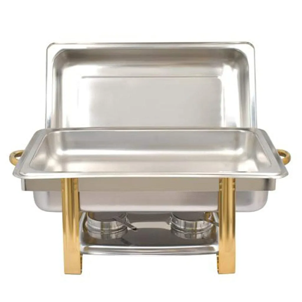 Chafing Dish 9L GN 1/1 en Acier Inox - Réchauffeur Professionnel 63x35cm