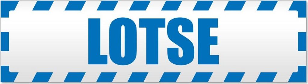 Lotse gestreift Magnetschild Schild magnetisch
