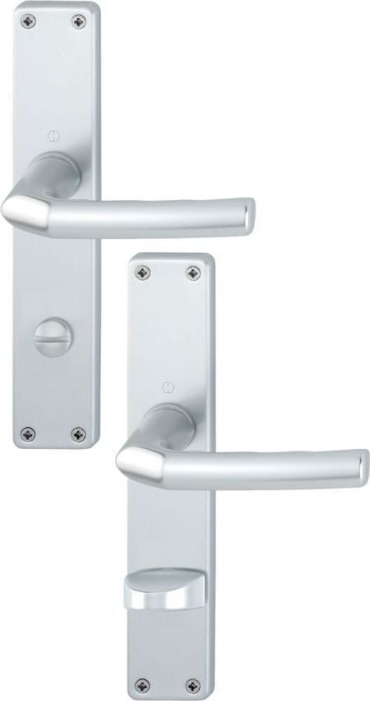 HOPPE Langschild-Garnitur Birmingham Aluminium Natur 1117/202SP - 3102651