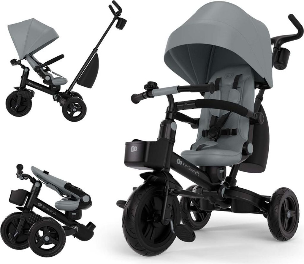 KINDERKRAFT Triciclo Aveo 2 Plus Grigio Immagine del prodotto 