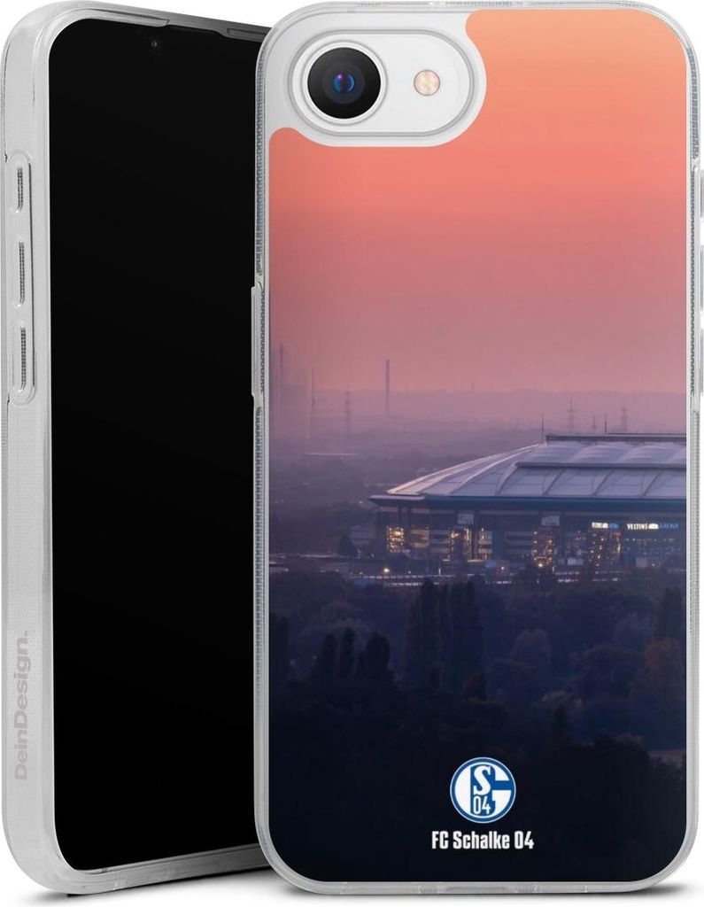 DeinDesign Handyhülle für Apple iPhone 16e Silikon Hülle Case Smartphone Schutzhülle FC Schalke 04 Offizielles Lizenzprodukt Stadion