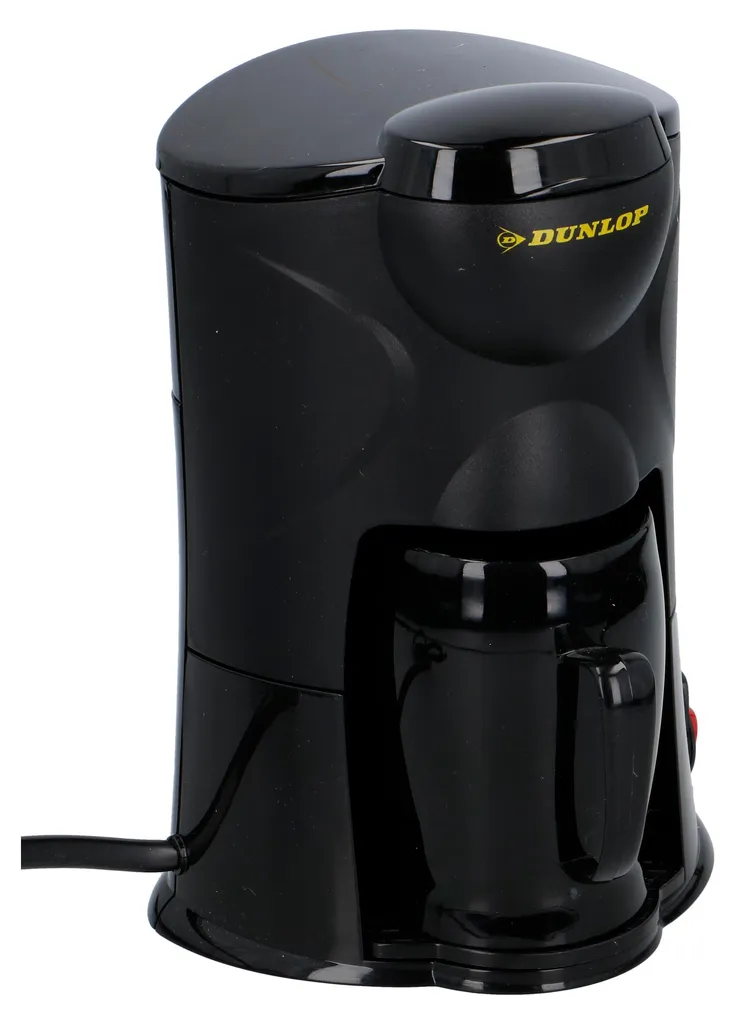 Cafetière Voiture 12V Dunlop pour Café Chaud en Déplacement - Noir