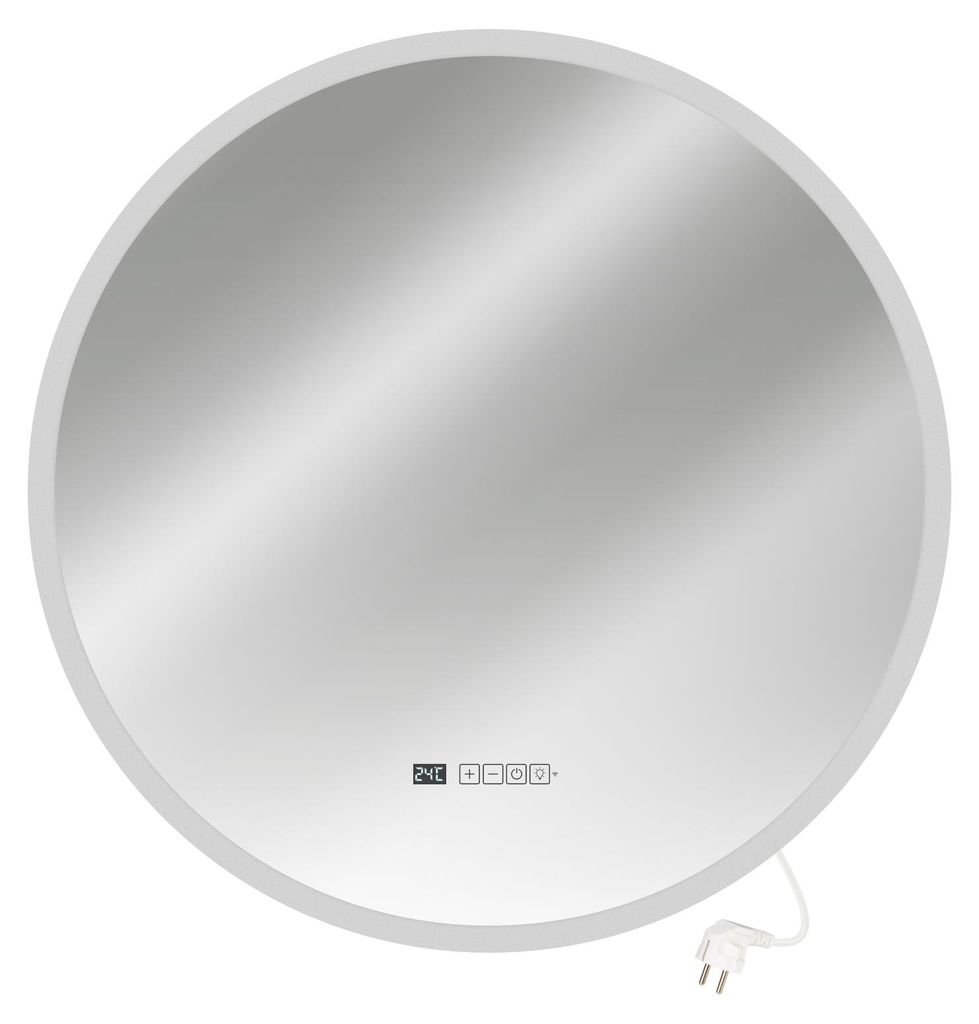 Infrarot Spiegelheizung Heizspiegel LM350-Pro rund Ø70cm Produktbild  KI-generiertes Bild