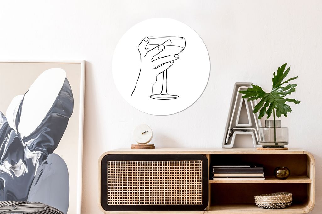 MuchoWow - Wand Kreis - Das Schlafzimmer - Die Bilder - Wandmalerei - Kunst für das Haus - das Plastik