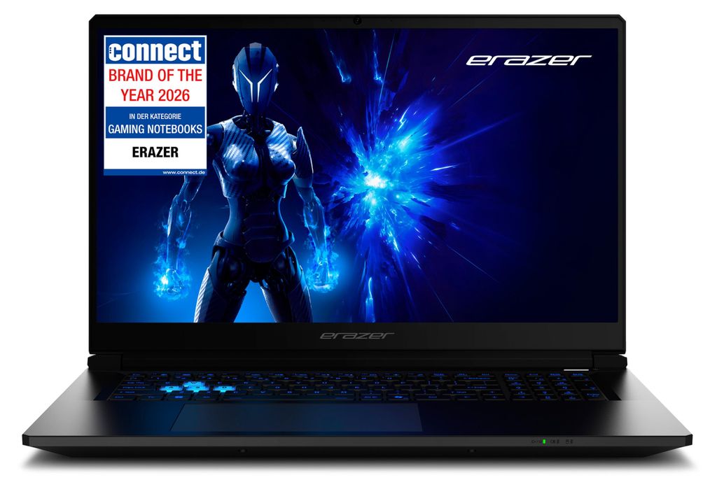 ERAZER Defender 17 P1 43,9 cm (17,3 Zoll 144Hz) Full HD Gaming Laptop (Core i7 13620H, GeForce RTX 5060 8GB GDDR7 VRAM, 16GB DDR5 RAM, 1TB PCIe SSD...