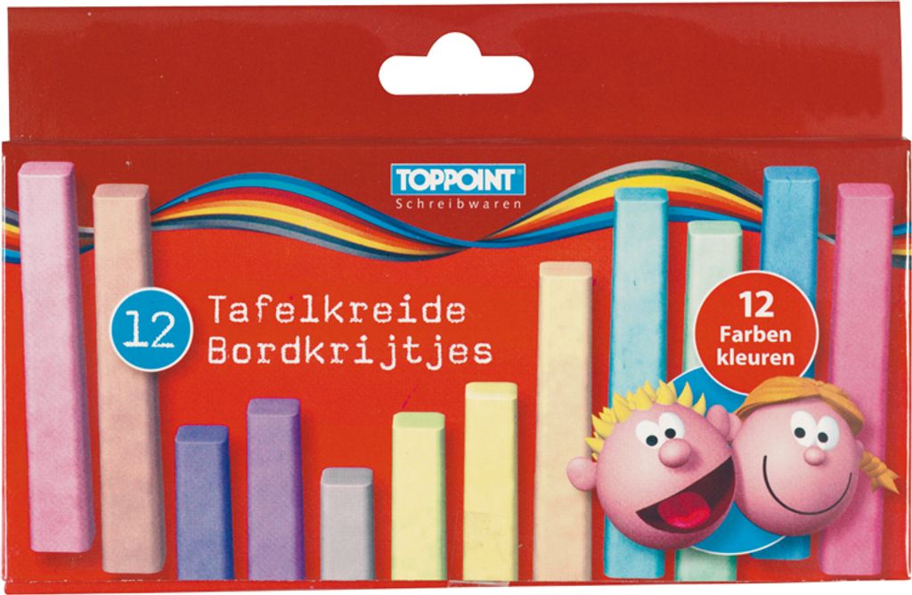 48x (4x 12Stk) Malkreide Tafelkreide Kreide farbig