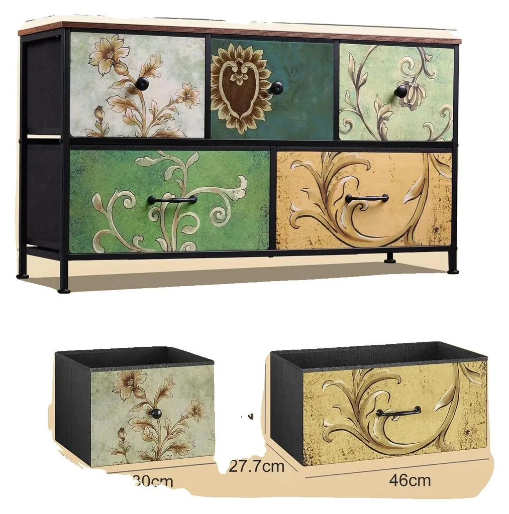 Petite commode 5 tiroirs gain de place pour appartements - Stockage XXL