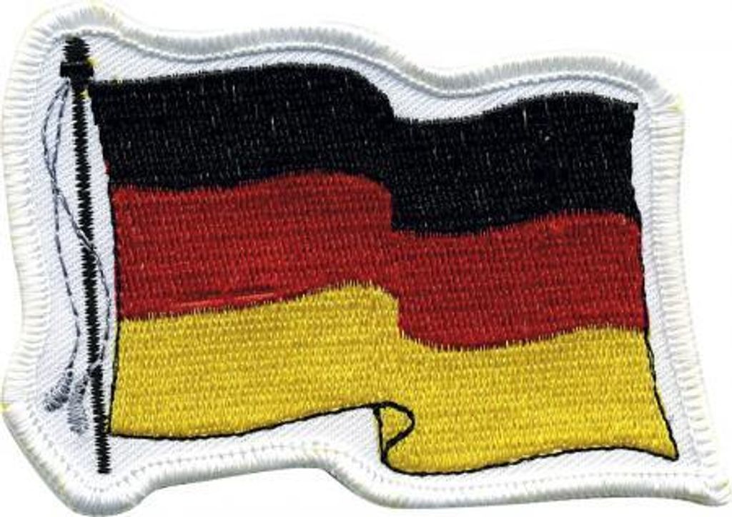 Aufnäher Aufbügler - wehende Flagge Germany - 04381 - Gr. Produktbild 