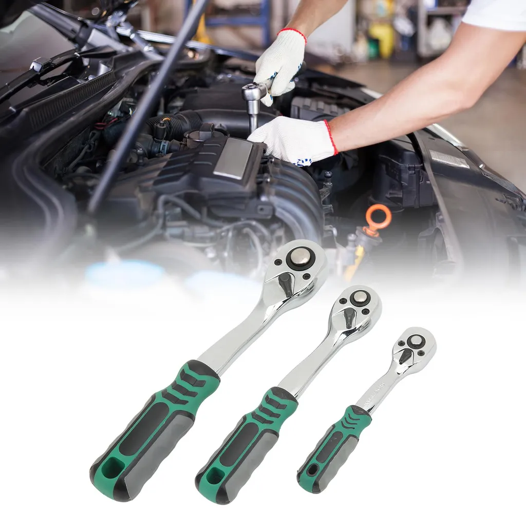 Clé à douille à cliquet 72 dents inox avec système de verrouillage rapide - 12