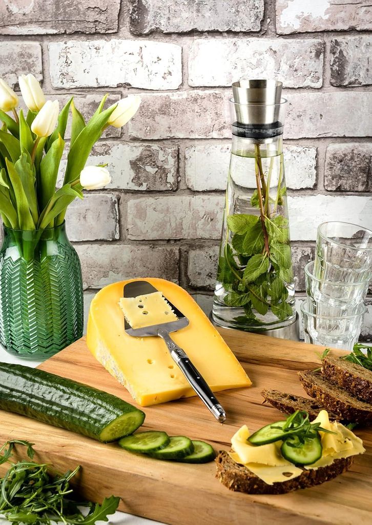 Käsemesserset 2-teilig - - Schwarz - Rostfreier Stahl