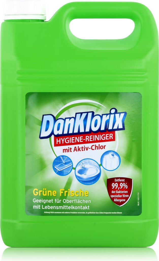 DanKlorix Hygiene-Reiniger grüne Frische mit Aktiv-Chlor 5L Produktbild 