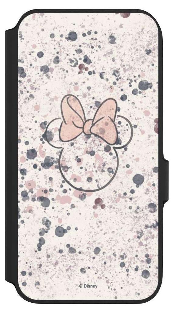 NIVOCASE Klapphülle für Samsung Galaxy A54 5G Handyhülle aus Kunst Leder NIVOflip schwarz Disney Minnie Mouse Wasserfarbe