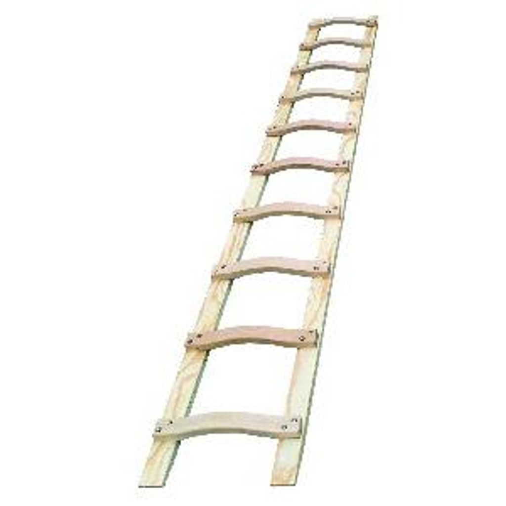 Iller-Leiter - Holz-Dachauflegeleiter 10 Sprossen, 2,8 m, 406328