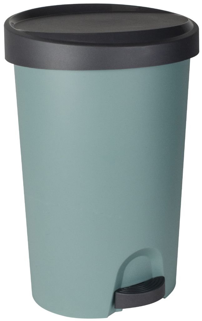 EDA Tret-Abfallbehälter Stepy 27 Liter PP eukalytusgrün Produktbild 