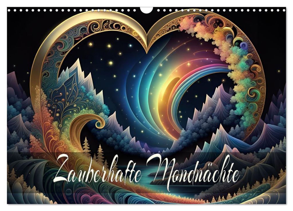 Zauberhafte Mondnächte (Wandkalender 2027 DIN A3 quer), CALVENDO Monatskalender