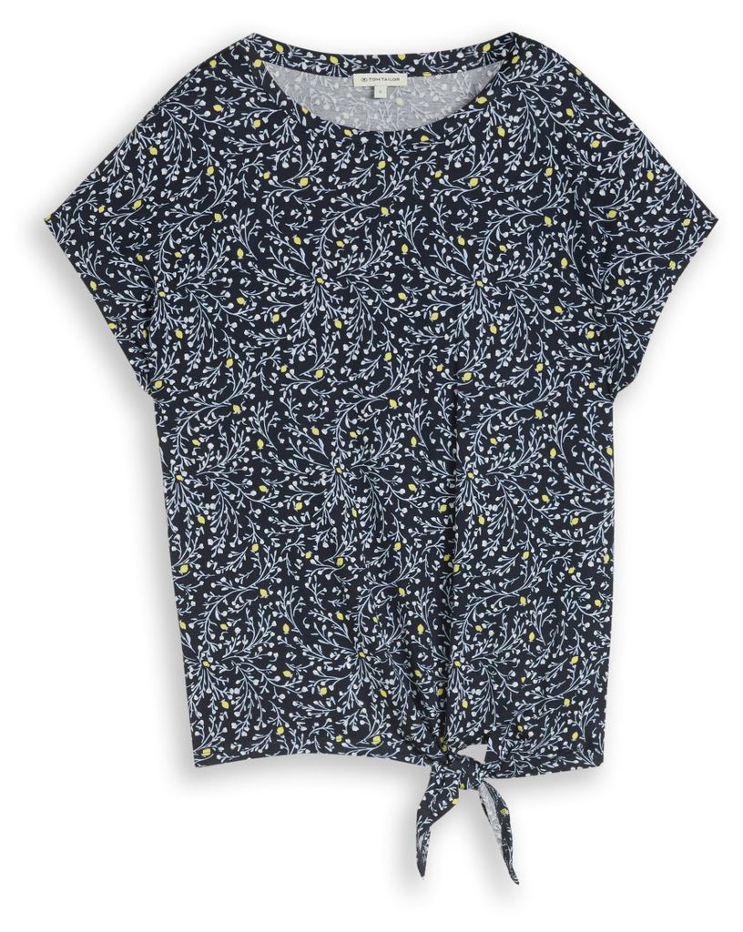 T-Shirt mit Knotendetail