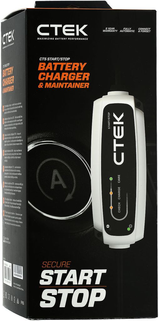 CTEK CT5 Start-Stop Batterie-Ladegerät für Fahrzeuge mit Start-Stop Technologie 12V 3,8A