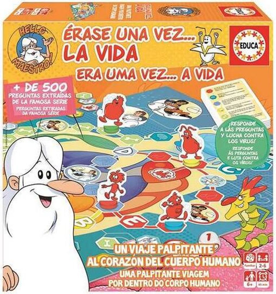 Educa - Once Upon a Time Life. Rodinná stolní hra. Otázky a Obrázek produktu 