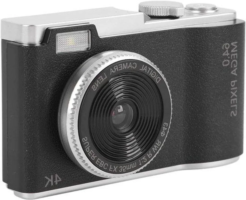 Caméra vidéo 4K compacte vlogging avec zoom 16x et écran rotatif 180°