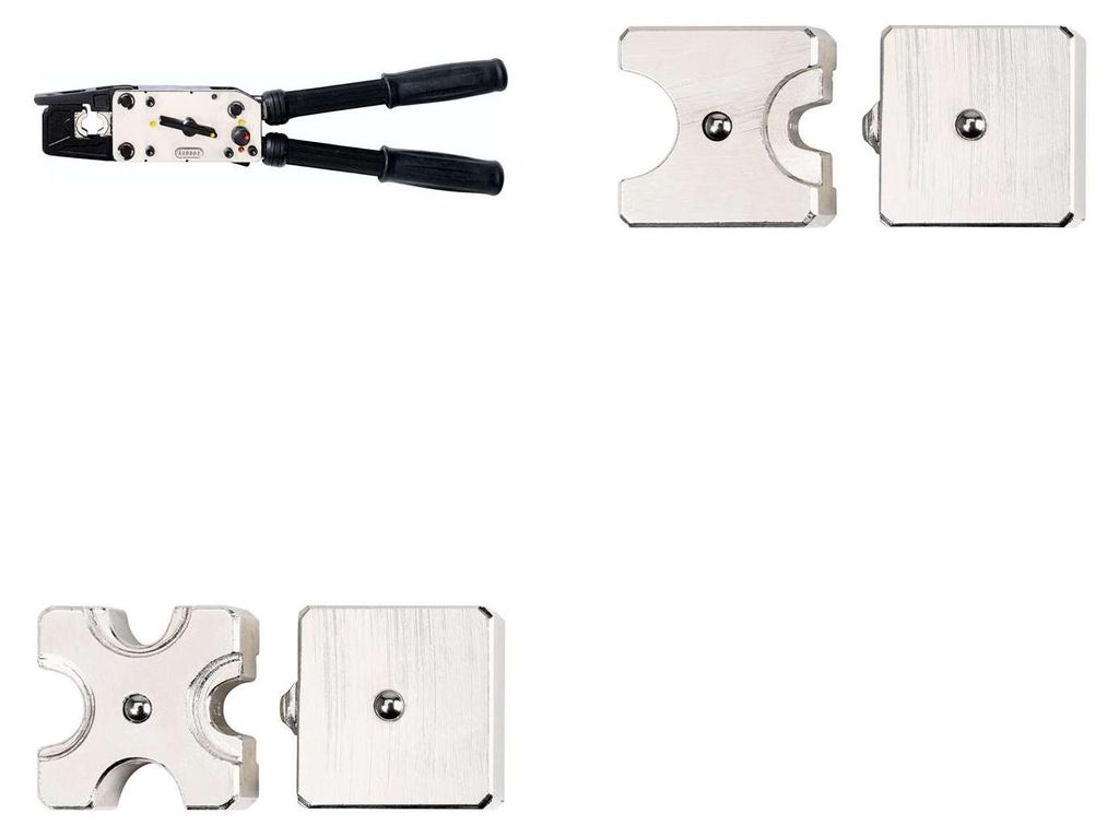 633 404 3 K2 Rennsteig Werkzeuge GmbH Handcrimpzange MPZ 55 im Kunststoffkoffer für Quetschkabelschuhe ohne Isolation,