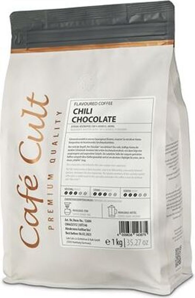 NEU Kaffee "Chili-Chocolate" in 1 kg Tüte, ganze Bohne, aromatisiert
