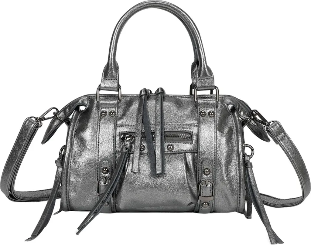 Gallantry Borsa Bowling Grigia: Accessorio Donna Elegante per Lavoro