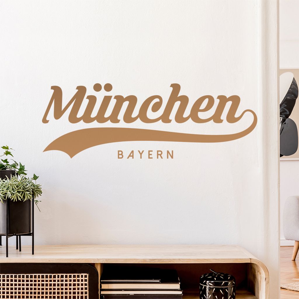 München Bayern Wandtattoo Wandaufkleber Wall Sticker - Dekoration, Küche, Wohnzimmer, Schlafzimmer, Badezimmer