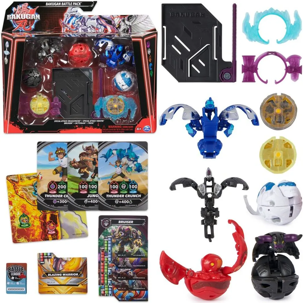 Spin Master Bakugan Revolution Battle Pack de 5 Figurines de Combat - 9
