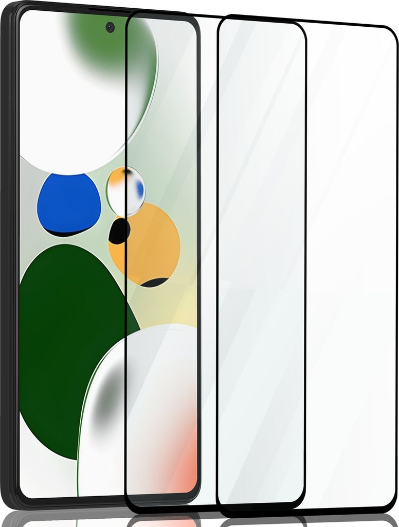 2-Pack Displayschutzfolie für Xiaomi Poco X6 – gehärtetes Glas 9H – 3D in Superqualität