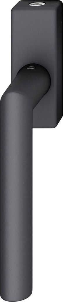 FSB Fenstergriff 34 1076 abschließbar eckige Rosette, Aluminium schwarz matt