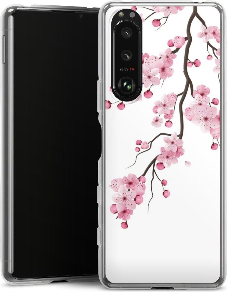 DeinDesign Handyhülle für Sony Xperia 5 III Silikon Hülle Case Smartphone Schutzhülle Asien Japan Kirschblüten