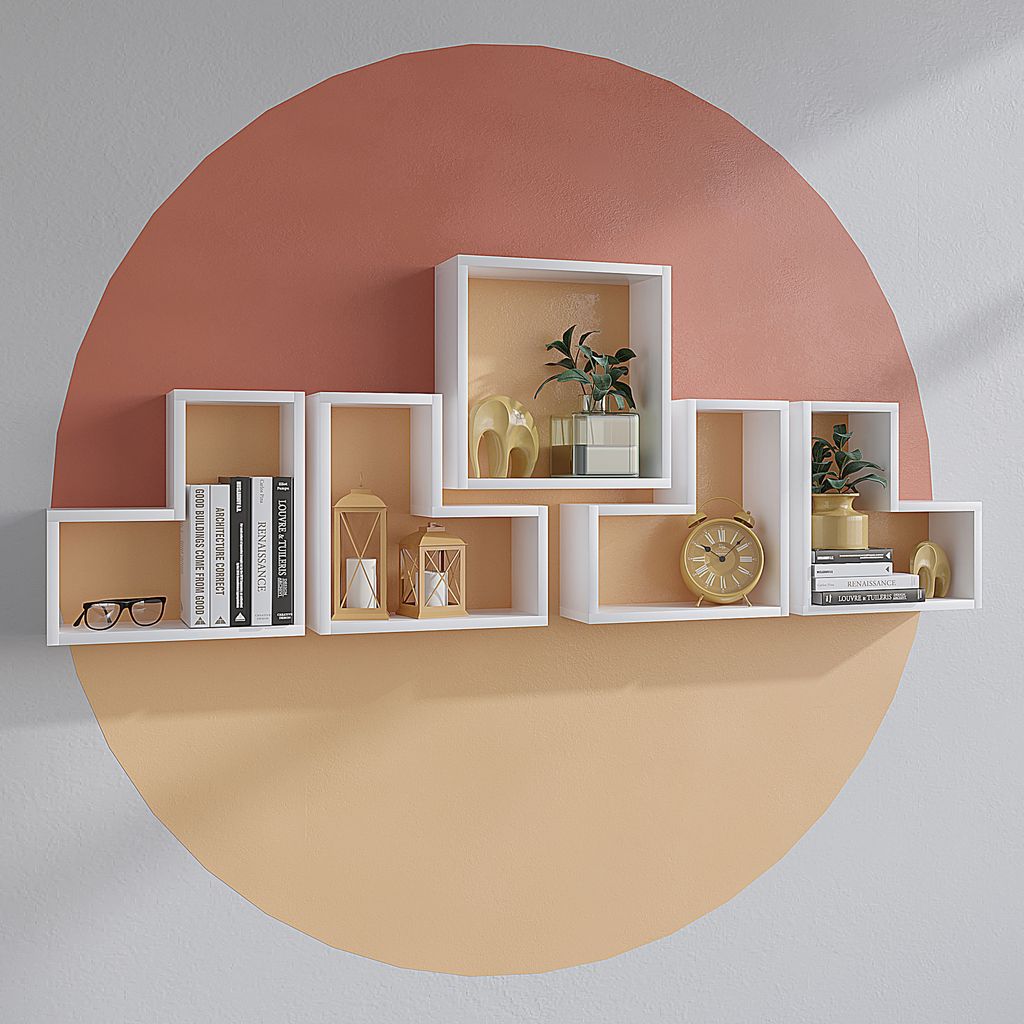 Skye Decor, Elitra - Bianco, mensole a muro, bianco, 180 x Immagine del prodotto 