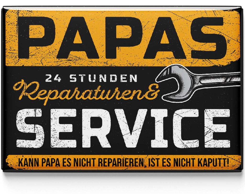 LANOLU Kühlschrankmagnete lustig- Papas Service - Produktbild 