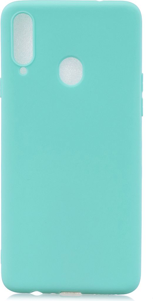 Für Samsung A10S A20S Shockproof TPU Rückenbezug Weiche Candy Farbe Frosted Surface Handy Fall Hellblau