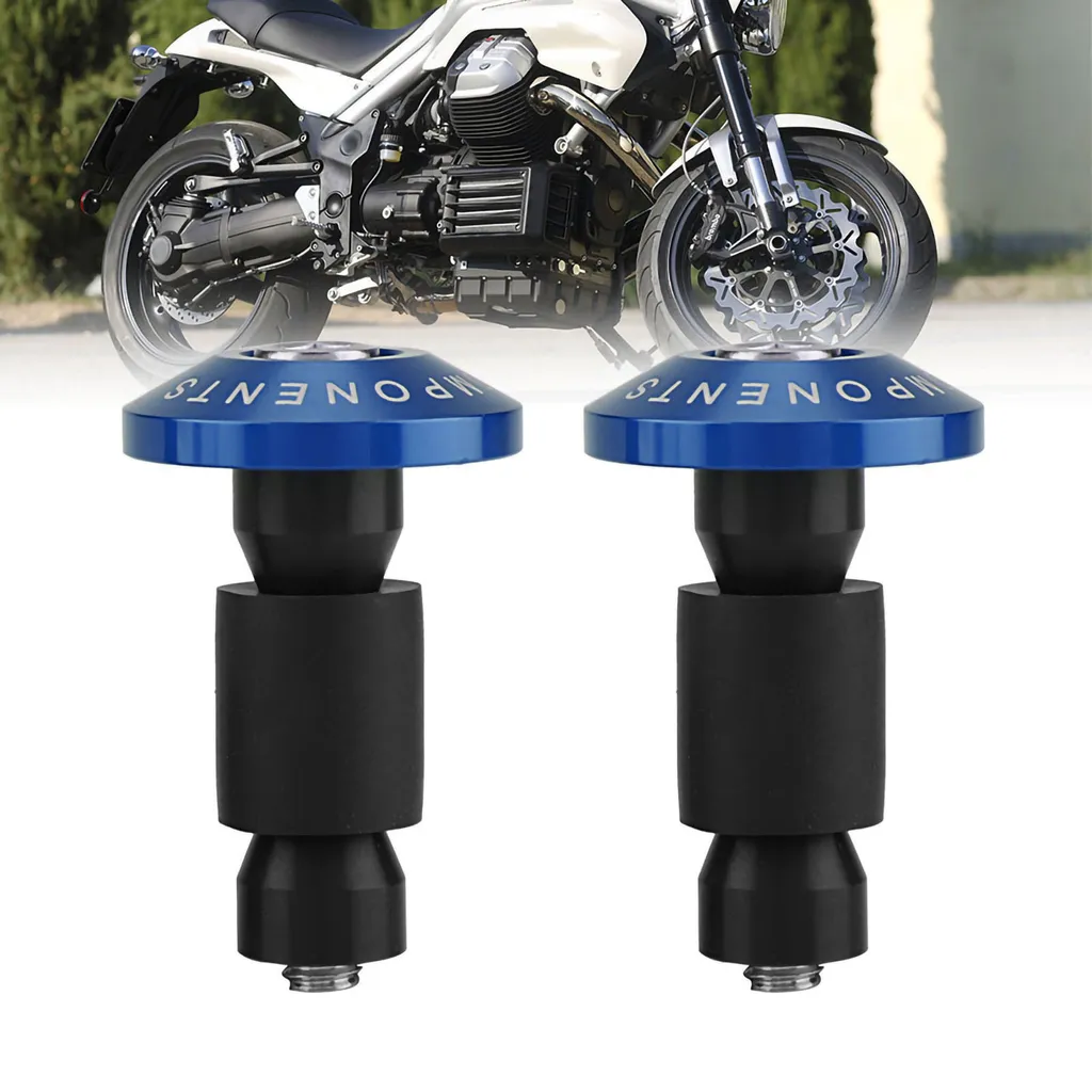 Coppia Tappi Terminali Manubrio Moto - Accessori Tuning Alluminio - 6